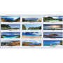House of Doolittle Earthscapes Recycled Monthly Desk Pad Calendar, Coastlines Photos, 22 x 17, Black Binding/Corners,12-Month (Jan-Dec): 2025