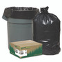 Earthsense Commercial Linear Low Density Recycled Can Liners, 60 gal, 1.65 mil, 38" x 58", Black, 10 Bags/Roll, 10 Rolls/Carton