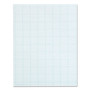 TOPS Cross Section Pads, Cross-Section Quadrille Rule (10 sq/in, 1 sq/in), 50 White 8.5 x 11 Sheets