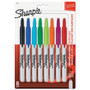 Sharpie Retractable Permanent Marker, Fine Bullet Tip, Assorted Colors, 8/Set