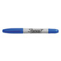 Sharpie Twin-Tip Permanent Marker, Extra-Fine/Fine Bullet Tips, Blue, Dozen (SAN32003) View Product Image