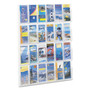 Safco Reveal Clear Literature Displays, 24 Compartments, 30w x 2d x 41h, Clear