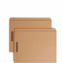 Smead Straight Tab Cut Letter Recycled Fastener Folder - 8 1/2" x 11" - 2 x 2K Fastener(s) - 11 pt. - 2 Plys - Kraft