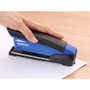 Bostitch InPower One-Finger 3-in-1 Desktop Stapler with Antimicrobial Protection, 20-Sheet Capacity, Blue/Black