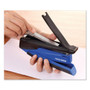 Bostitch InPower One-Finger 3-in-1 Desktop Stapler with Antimicrobial Protection, 20-Sheet Capacity, Blue/Black