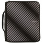 Five Star Zipper Binder, 3 Rings, 2" Capacity, 11 x 8.5, Black/Gray Zebra Print Design