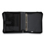 Five Star Zipper Binder, 3 Rings, 2" Capacity, 11 x 8.5, Black/Gray Zebra Print Design