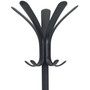 Alba CLEO Coat Stand, Stand Alone Rack, Ten Knobs, Steel/Plastic, 19.75w x 19.75d x 68.9h, Black (ABAPMCLEON) View Product Image