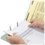 Smead End Tab Pressboard Classification Folders, Two SafeSHIELD Coated Fasteners, 3" Expansion, Letter Size, Gray-Green, 25/Box