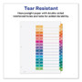 Avery Customizable TOC Ready Index Multicolor Tab Dividers, 15-Tab, 1 to 15, 11 x 8.5, White, Traditional Color Tabs, 6 Sets
