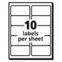 Avery Shipping Labels w/ TrueBlock Technology, Laser Printers, 2 x 4, White, 10/Sheet, 250 Sheets/Box