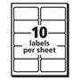 Avery Shipping Labels w/ TrueBlock Technology, Laser Printers, 2 x 4, White, 10/Sheet, 250 Sheets/Box (AVE5963) View Product Image