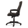 Alera YR Series Executive High-Back Swivel/Tilt Bonded Leather Chair, Supports 275 lb, 17.71" to 21.65" Seat Height, Black (ALEYR4119) View Product Image