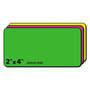 Avery High-Visibility Permanent Laser ID Labels, 2 x 4, Asst. Neon, 150/Pack