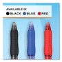 Paper Mate Profile Gel Pen, Retractable, Bold 1 mm, Black Ink, Translucent Black Barrel, Dozen