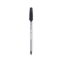 Paper Mate InkJoy 50ST Ballpoint Pen, Stick, Medium 1 mm, Black Ink, Clear Barrel, Dozen (PAP2013154) View Product Image