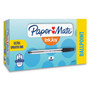Paper Mate InkJoy 50ST Ballpoint Pen, Stick, Medium 1 mm, Black Ink, Clear Barrel, Dozen (PAP2013154) View Product Image