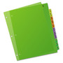 Avery Durable Preprinted Plastic Tab Dividers, 12-Tab, Jan. to Dec., 11 x 8.5, Assorted, 1 Set (AVE11331) View Product Image