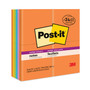 Post-it Notes Super Sticky Pads in Energy Boost Collection Colors, 3" x 3", 90 Sheets/Pad, 24 Pads/Pack