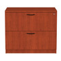 Alera Valencia Series Lateral File, 2 Legal/Letter-Size File Drawers, Medium Cherry, 34" x 22.75" x 29.5" (ALEVA513622MC) View Product Image