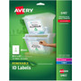 Avery ID Label - 8 1/2" Width x 11" Length - Removable Adhesive - Rectangle - Inkjet, Laser - White