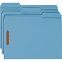 Smead Top Tab Colored Fastener Folders, 0.75" Expansion, 2 Fasteners, Letter Size, Blue Exterior, 50/Box (SMD12040) View Product Image