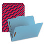 Smead Top Tab Colored Fastener Folders, 0.75" Expansion, 2 Fasteners, Letter Size, Blue Exterior, 50/Box (SMD12040) View Product Image