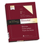 Southworth 100% Cotton Resume Paper, 24 lb Bond Weight, 8.5 x 11, Ivory, 100/Pack