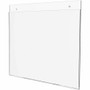 Deflecto Classic Image Wall Mount Sign Holders - 11" Width x 8.5" Height - Wall Mountable - Plastic - Clear