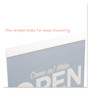 deflecto Classic Image Wall-Mount Sign Holder, Landscape, 11 x 8.5, Clear