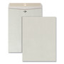 Quality Park Clasp Envelope, 28 lb Bond Weight Kraft, #97, Square Flap, Clasp/Gummed Closure, 10 x 13, Executive Gray, 100/Box