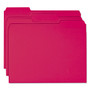 Smead Colored File Folders, 1/3-Cut Tabs: Assorted, Letter Size, 0.75" Expansion, Red, 100/Box