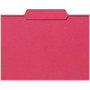 Smead Colored File Folders, 1/3-Cut Tabs: Assorted, Letter Size, 0.75" Expansion, Red, 100/Box