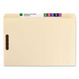 Smead Top Tab Fastener Folders, Straight Tabs, 0.75" Expansion, 2 Fasteners, Legal Size, Manila Exterior, 50/Box