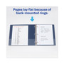 Avery Heavy-Duty View Binder with DuraHinge and One Touch EZD Rings, 3 Rings, 2" Capacity, 11 x 8.5, Navy Blue