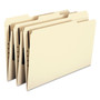 Smead Top Tab Fastener Folders, 1/3-Cut Tabs: Assorted, 0.75" Expansion, 1 Fastener, Legal Size, Manila Exterior, 50/Box