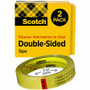 Scotch Permanent Double-Sided Tape - 3/4"W - 36 yd Length x 0.75" Width - 3" Core - Clear - Long Lasting