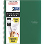 Five Star Wirebound Notebook, 3-Subject, Medium/College Rule, Randomly Assorted Cover Color, (150) 11 x 8.5 Sheets