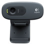 Logitech C270 Webcam - 30 fps - Black - USB 2.0 - 1 Each - 3 Megapixel Interpolated