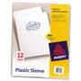 Avery Letter File Sleeve - 8 1/2" x 11" - 100 Sheets Capacity - Polypropylene - Clear - Non-stick, Lightweight