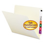 Smead Straight Tab Cut Letter Recycled End Tab File Folder - 8 1/2" x 11" - 3/4" Expansion - 11 pt. - 2 Plys - Manila