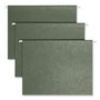Smead Hanging Folders, Letter Size, 1/3-Cut Tabs, Standard Green, 25/Box