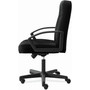 HON HVL601 Series Executive High-Back Chair, Supports Up to 250 lb, 17.44" to 20.94" Seat Height, Black