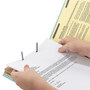 Smead Pressboard Classification Folders, Six SafeSHIELD Fasteners, 2/5-Cut Tabs, 2 Dividers, Legal Size, Gray-Green, 10/Box