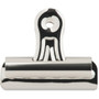 Business Source Bulldog Grip Clips - No. 2 - 2.3" Width - for Paper - Heavy Duty - Silver
