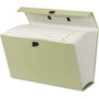 Smead Expanding File Box, 16.63" Expansion, 19 Sections, Twist-Lock Latch Closure, 2/5-Cut Tabs, Legal Size, Blue