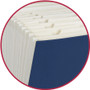 Smead Expanding File Box, 16.63" Expansion, 19 Sections, Twist-Lock Latch Closure, 2/5-Cut Tabs, Legal Size, Blue