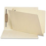 Smead End Tab Fastener Folders with Reinforced Straight Tabs, 11-pt Manila, 1 Fastener, Legal Size, Manila Exterior, 50/Box