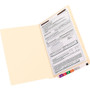 Smead End Tab Fastener Folders with Reinforced Straight Tabs, 11-pt Manila, 1 Fastener, Legal Size, Manila Exterior, 50/Box