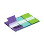 Post-it Flags 0.94" Wide Flags with Dispenser, Bright Blue, Bright Green, Purple, 60 Flags View Product Image